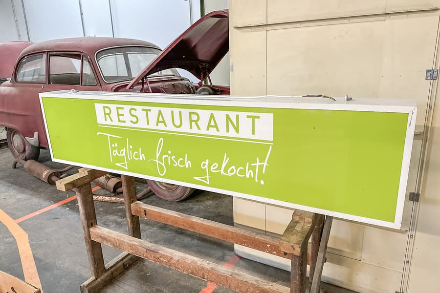 Leuchtkasten \Restaurant\, beidseitig